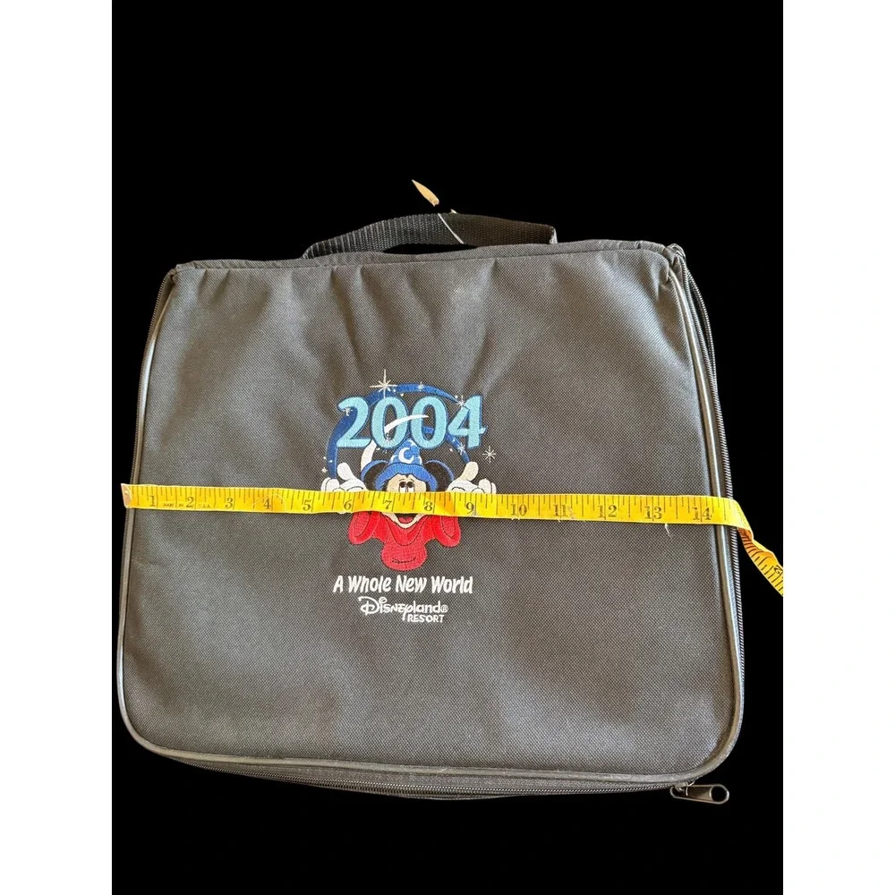 Disneyland Resort 2004 Sorcerer Mickey Pin Trading Bag A Whole New World Black